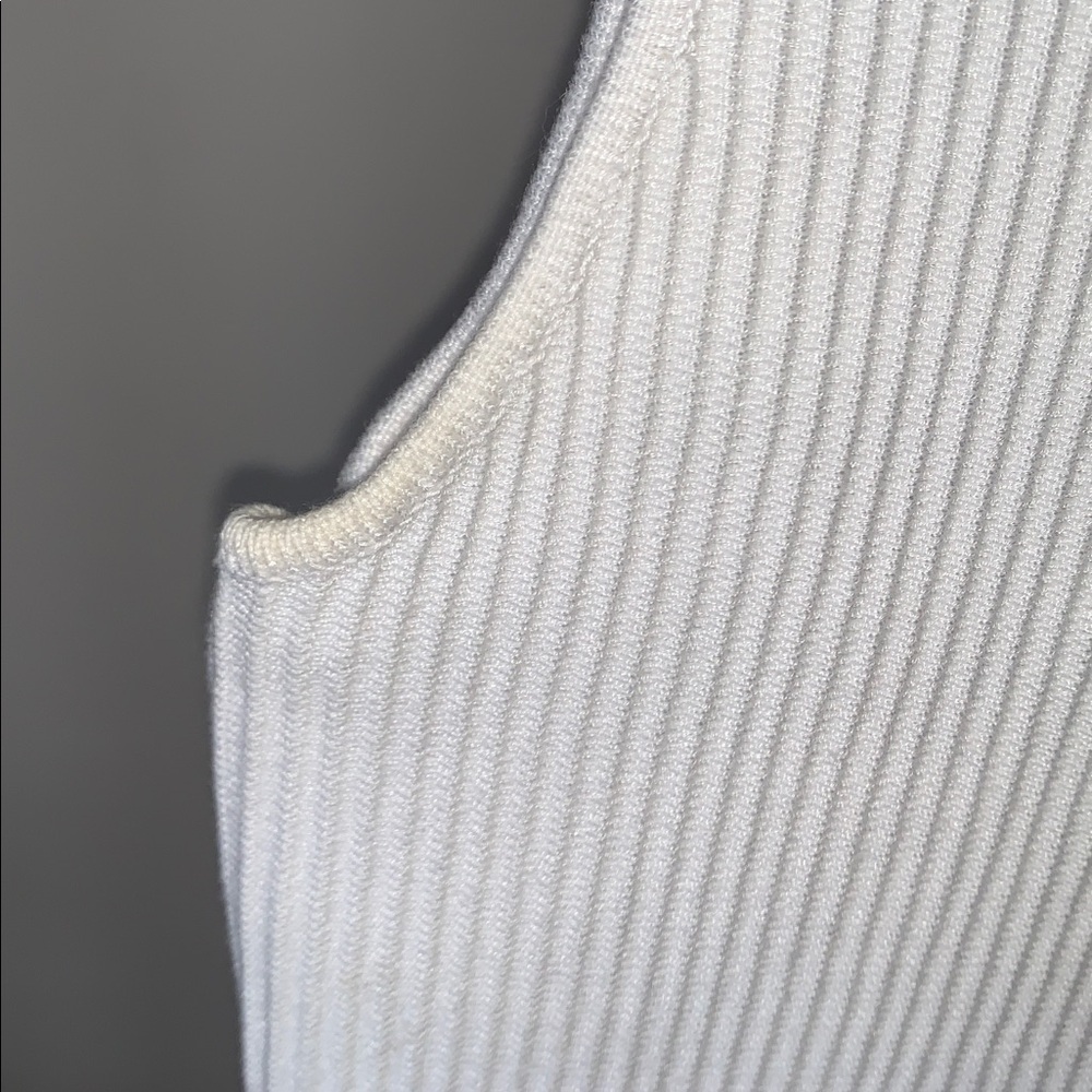 Rachel Zoe Ribbed Top White - Picture 7 of 7
